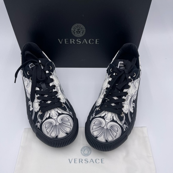 Versace Other - Versace baroque-pattern print sneakers